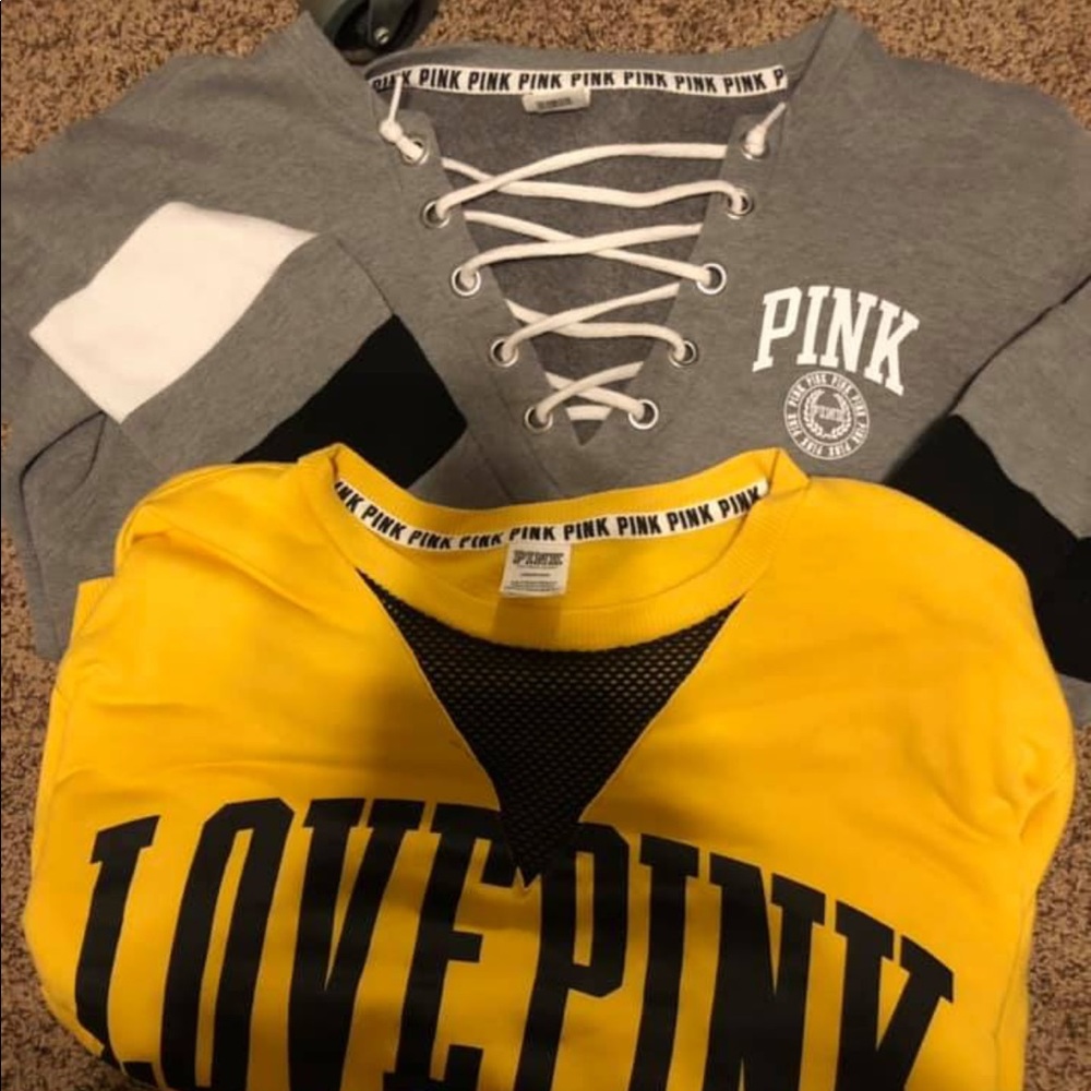 Two PINK sweatshirts one price!